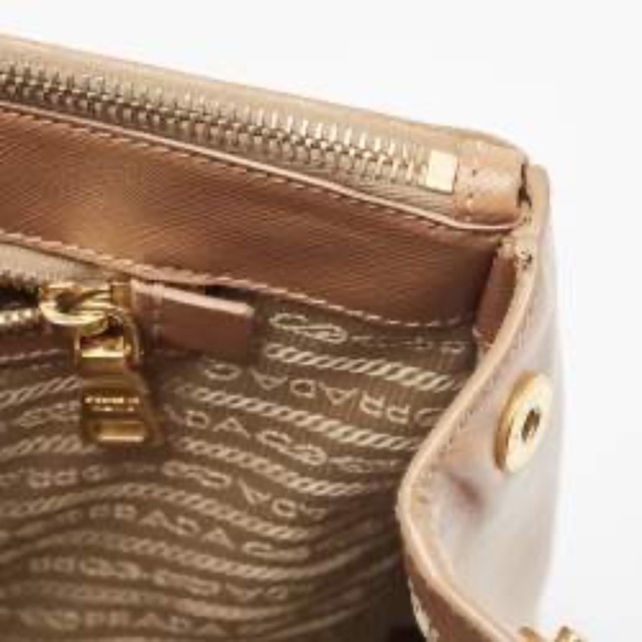 Authentic Prada Saffiano Leather Tote in Caramel Tan - Picture 13 of 14